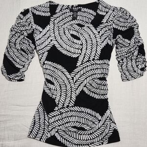 Alfani Monochrome Rope Patterned Blouse